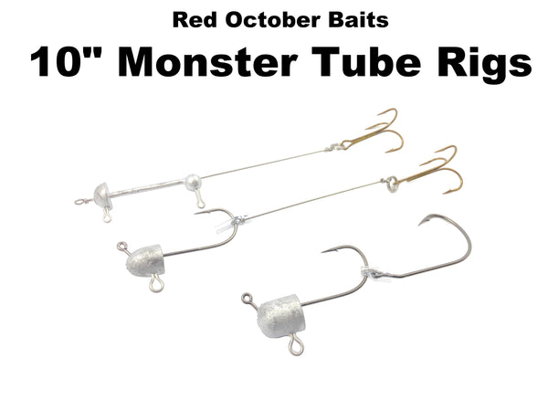 Red October Baits 10" Monster Tube Rigs