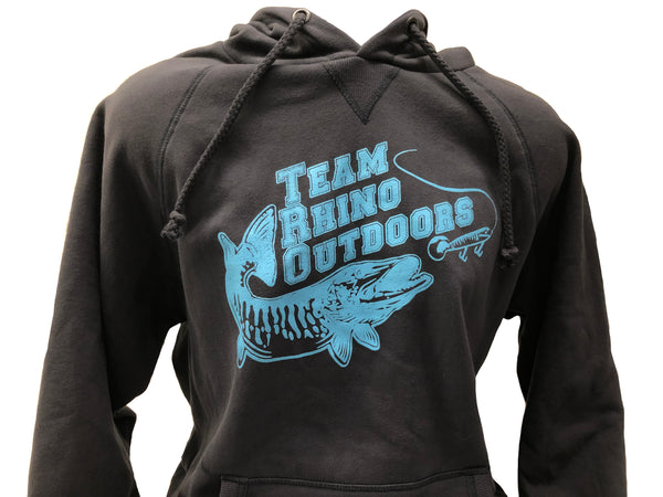 Team Rhino Outdoors - Dark Navy with Carolina Blue Logo Hoodie