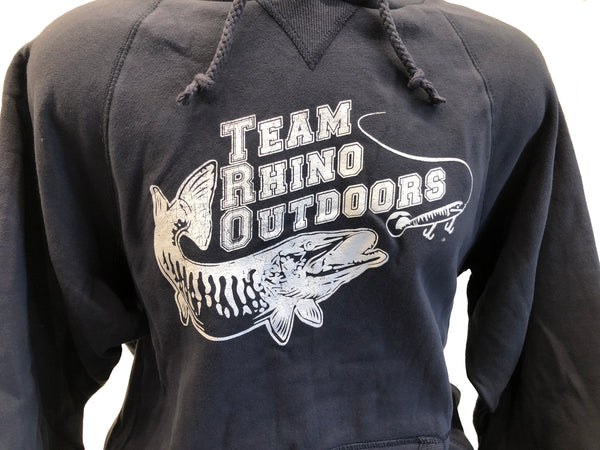 Team Rhino Outdoors - Navy with White Classic Logo Hoodie