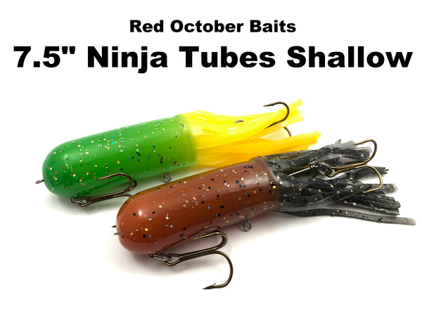 Red October Baits 7.5" Ninja Tubes Shallow