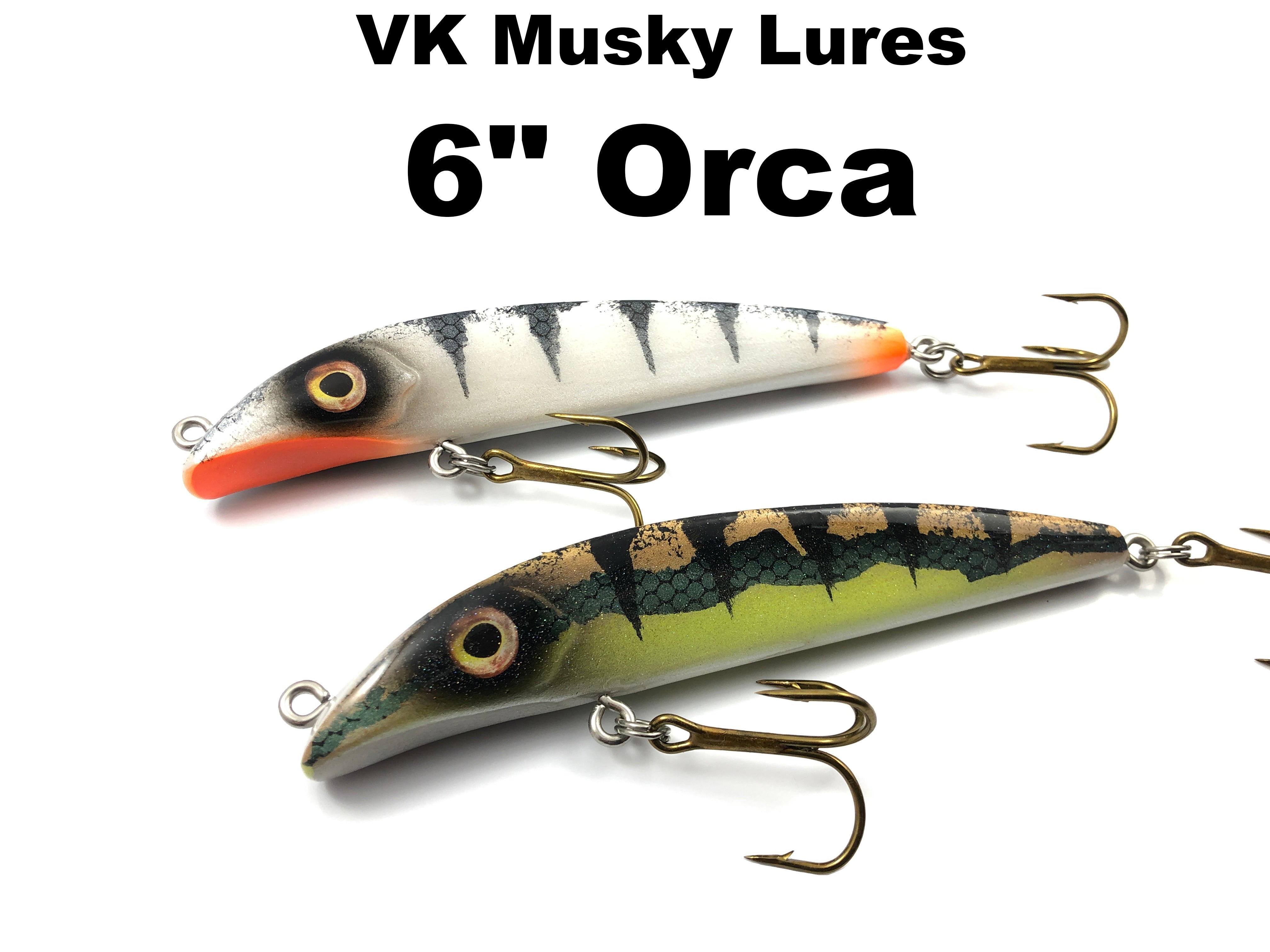 VK Musky Lures 6" Orca Team Rhino Outdoors LLC VK Musky Lures 6" Orca Team Rhino Outdoors LLC