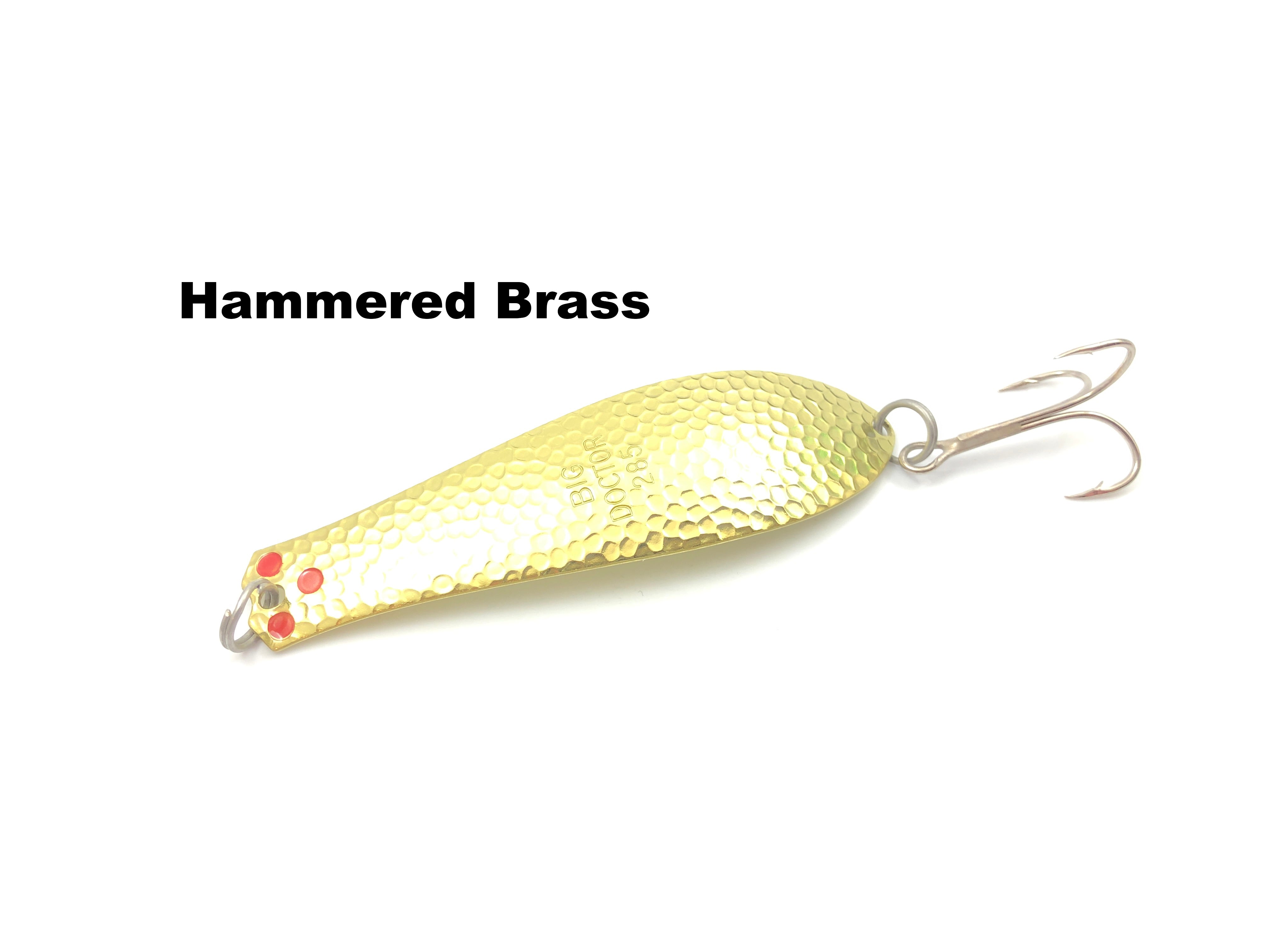big doctor 285 fishing lure Spoon Original Hammered Nickel This 2 in 1 dual action spoon allows you to fish it at both ends for different actions The Original Doctor Spoon, Gold