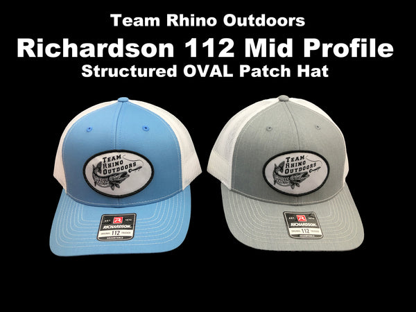 TRO - Richardson 112 Mid Profile Structured OVAL Patch Hat - (Various Colors)