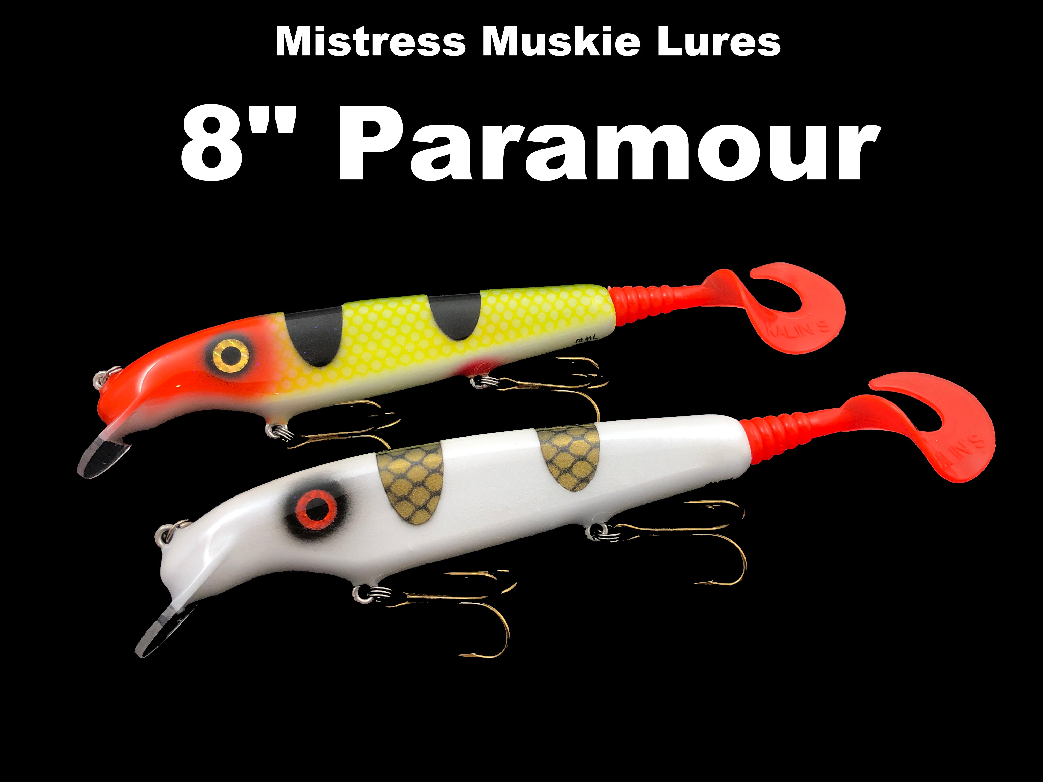 Products – tagged Paramour Musky Lures – Team Rhino Outdoors LLC