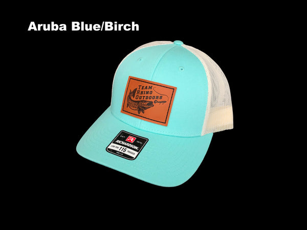 TRO - Richardson 115 Low Profile Structured LEATHER Patch Hat - (Various Colors)