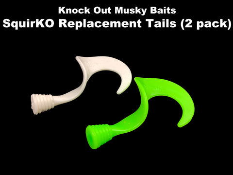 Knock Out Musky Baits SquirKO Replacement Tails (2 pack)