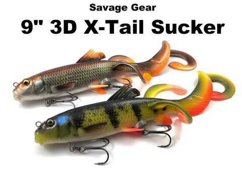 Savage Gear 9" 3D X-Tail Sucker (Crosstail)