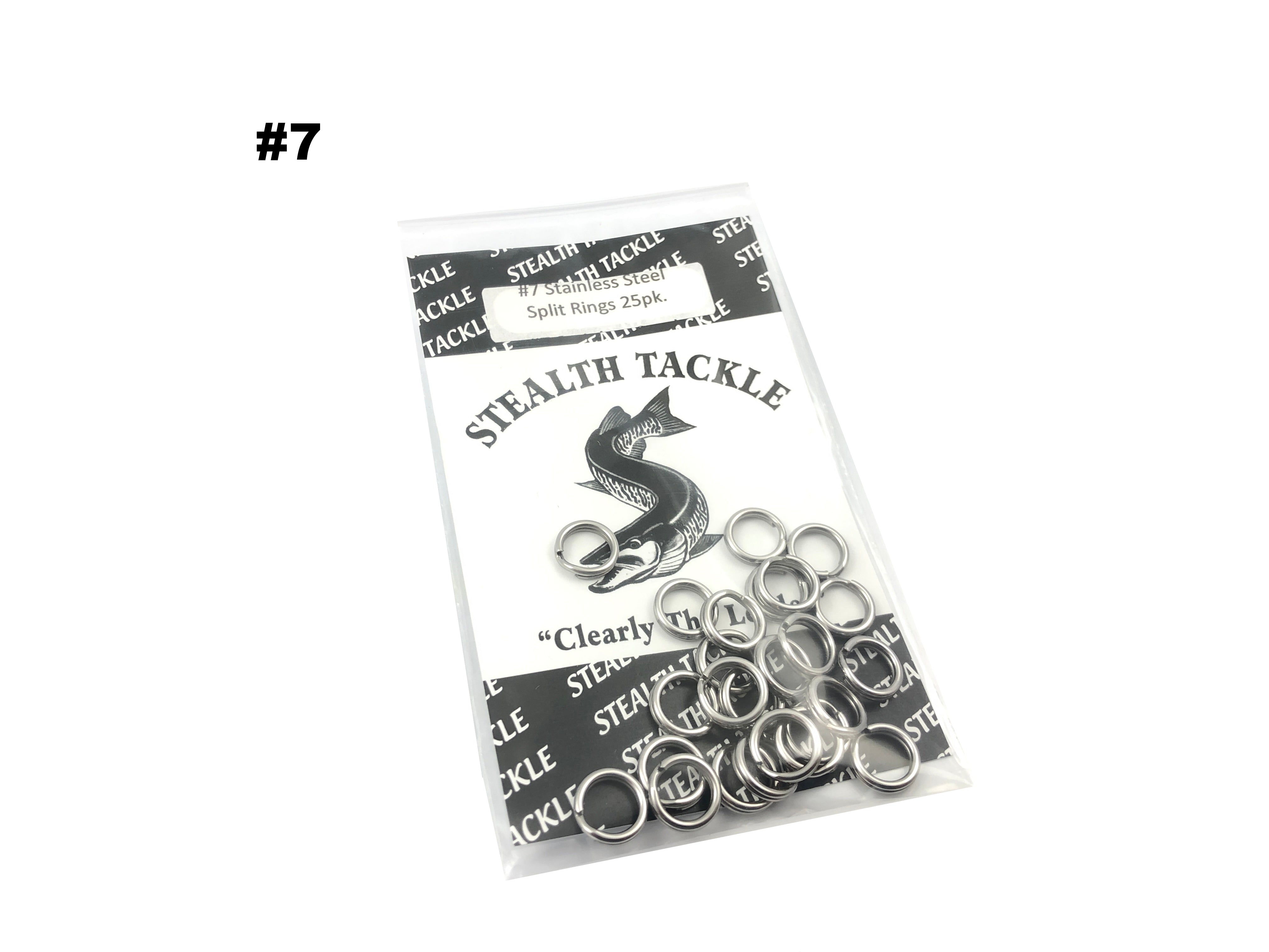 Stealth Tackle Stainless Steel Split Rings 25 Pack (3 sizes) Team Rhino Outdoors LLC Stealth Tackle Stainless Steel Split Rings 25 Pack (3 sizes) Team Rhino Outdoors LLC