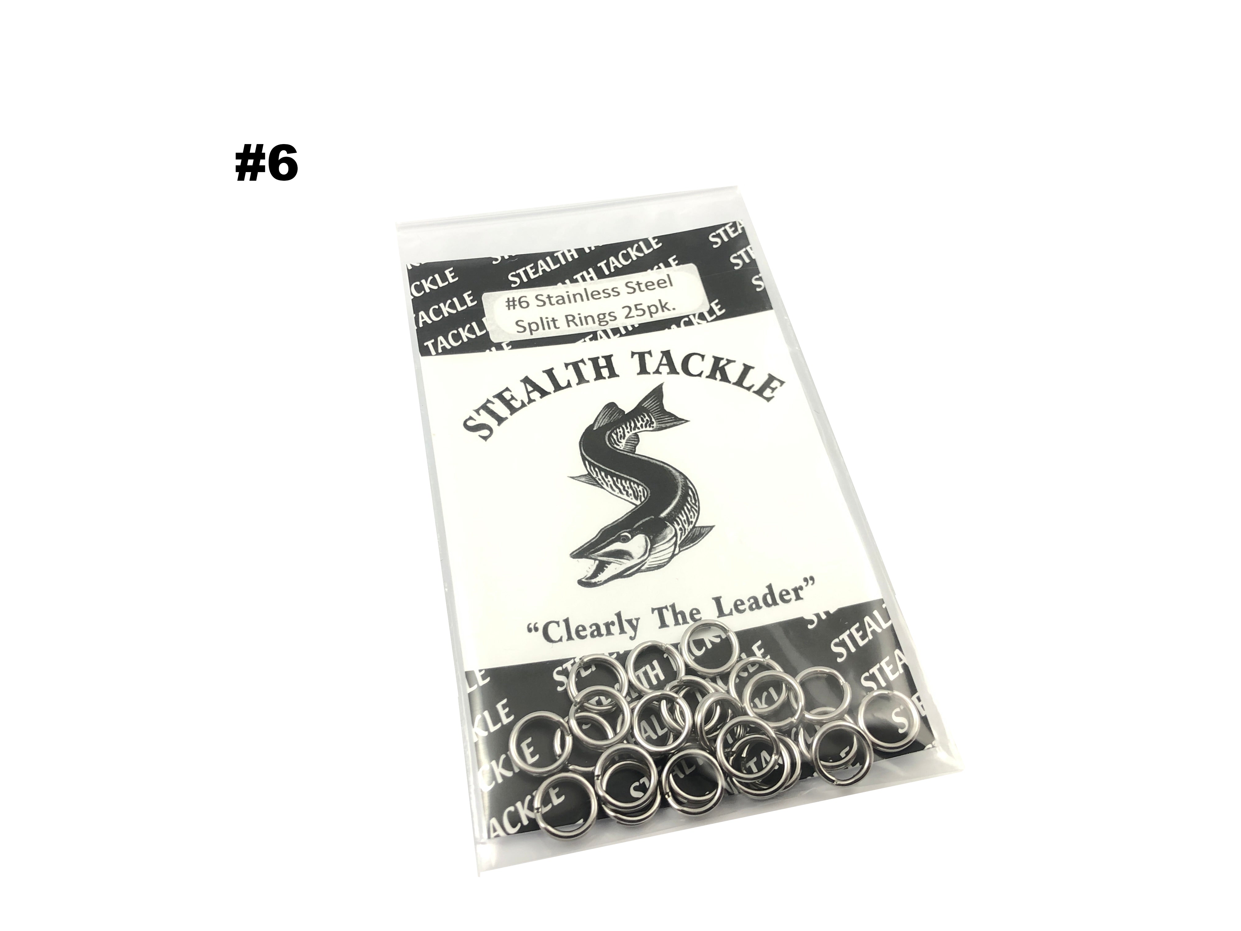 Stealth Tackle Stainless Steel Split Rings 25 Pack (3 sizes) – Team Rhino Outdoors LLC