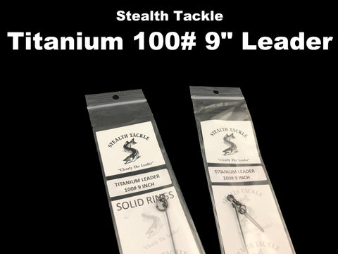 Stealth Tackle Titanium 100# 9" Leader (multiple styles)
