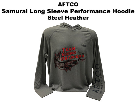 AFTCO - Samurai Long Sleeve Performance Hoodie Steel Heather