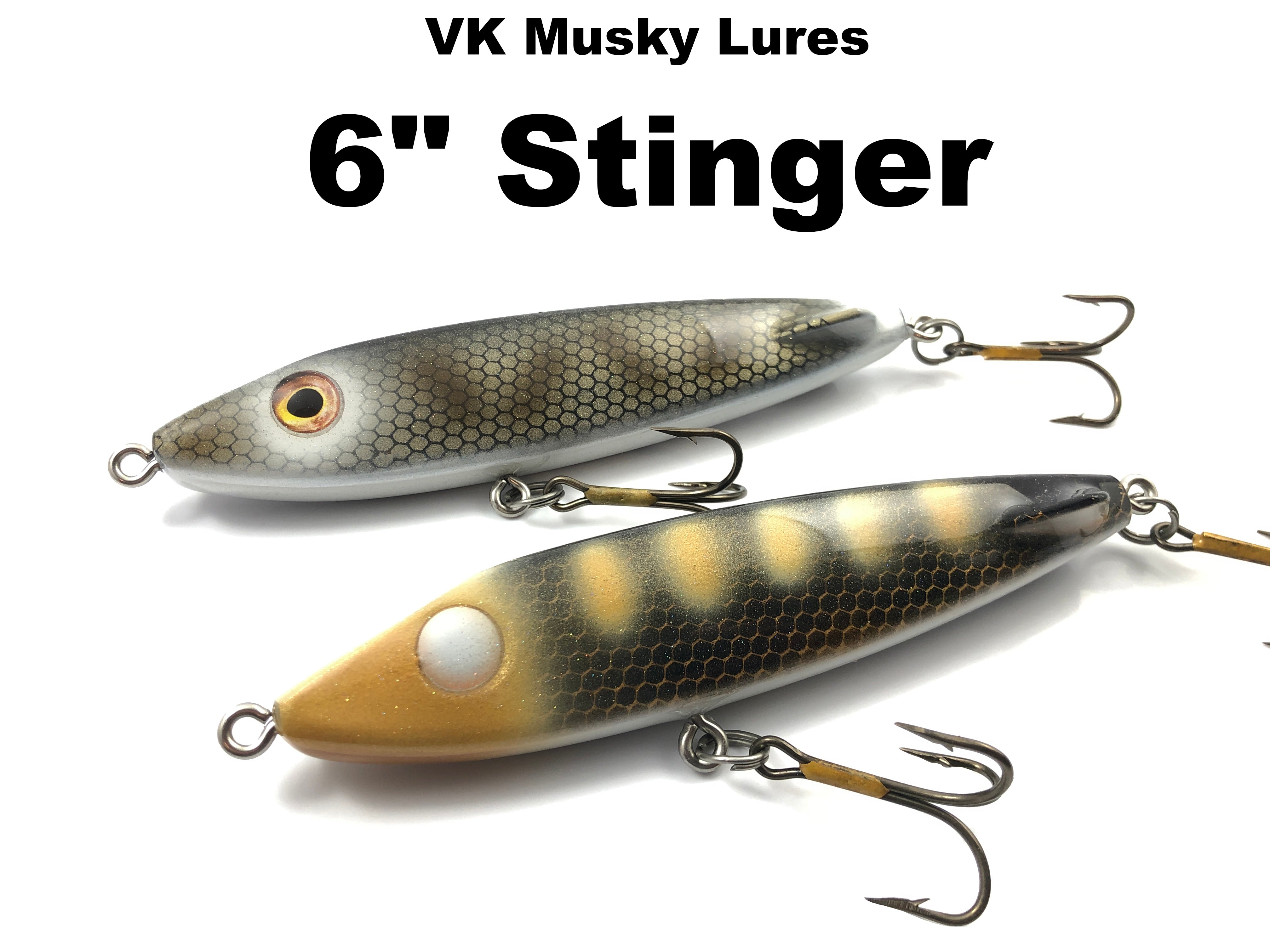 VK Musky Lures 6" Stinger Team Rhino Outdoors LLC VK Musky Lures 6" Stinger Team Rhino Outdoors LLC