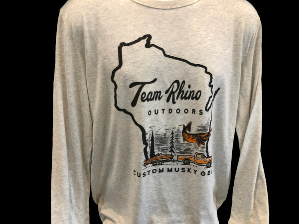 TRO - Vintage Truck/Boat OATMEAL Tri Blend Long Sleeve T Shirt