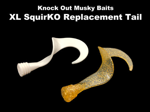 Knock Out Musky Baits XL SquirKO Replacement Tail