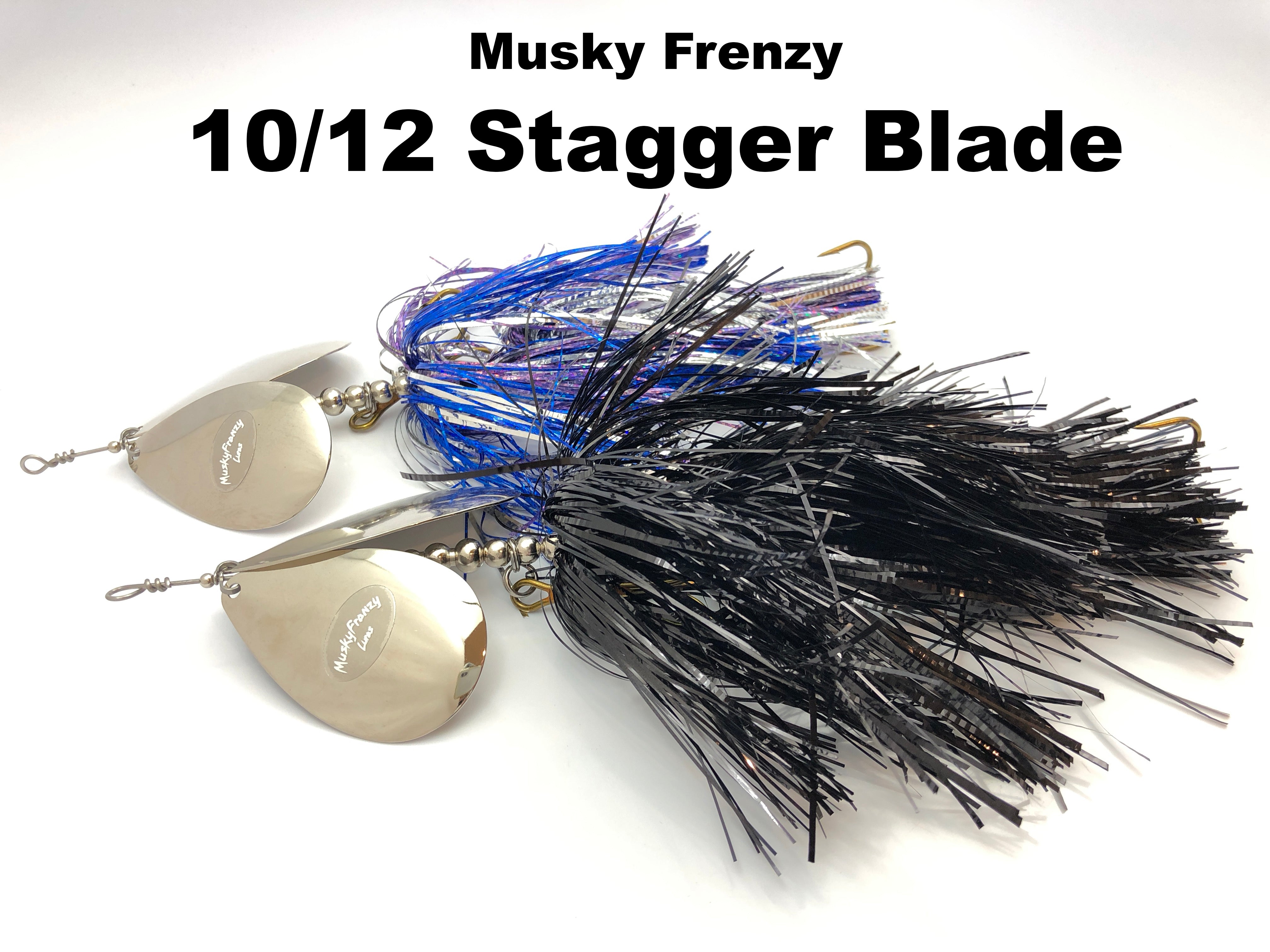 Musky Frenzy Lures 10/12 Stagger Blade – Team Rhino Outdoors LLC