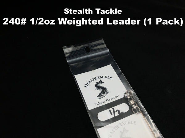 Stealth Tackle - 1/2 oz Solid Wire Weighted Leader (ST240W1)