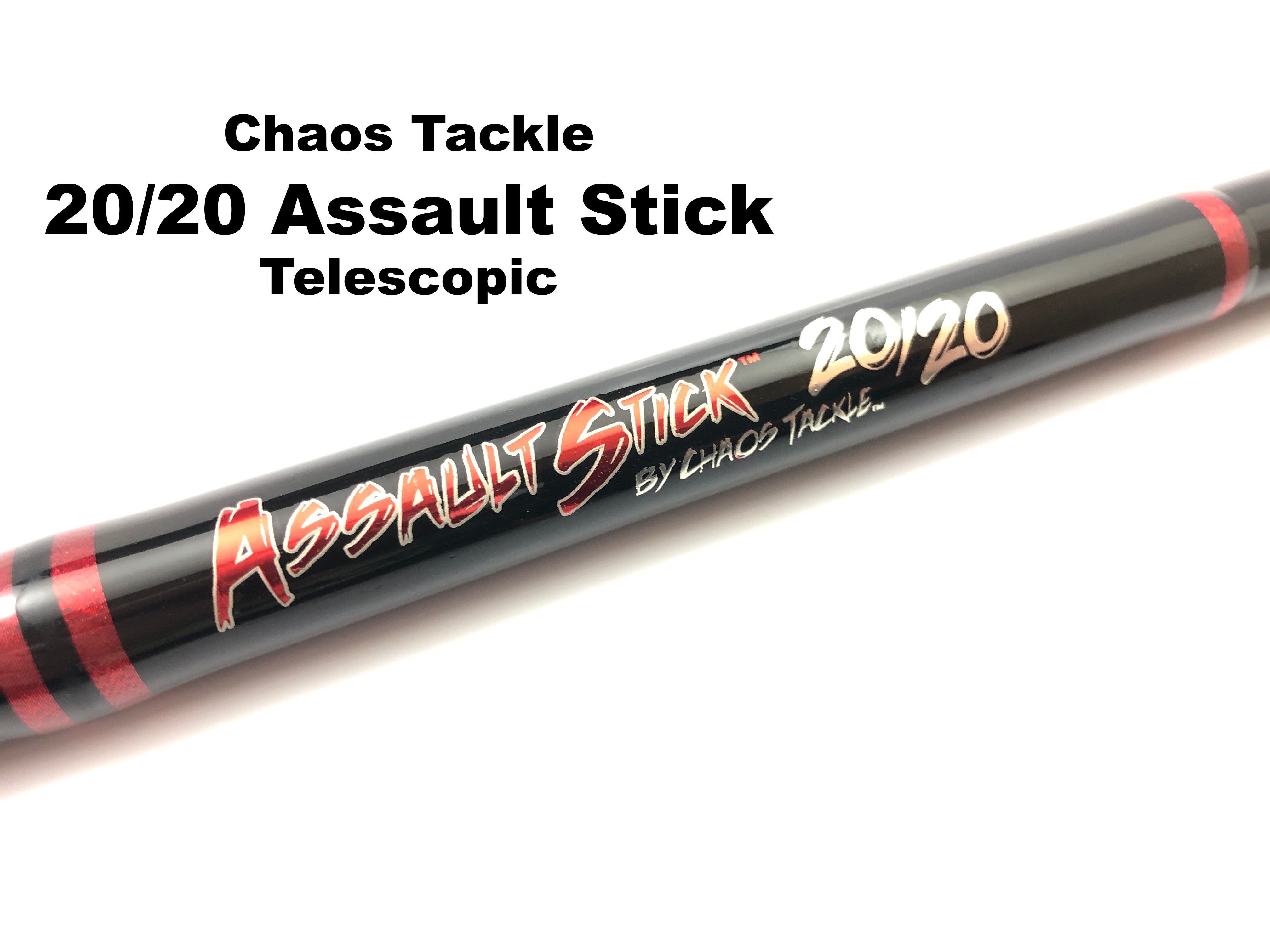 Chaos Tackle 20/20 Assault Stick Rods TELESCOPIC Team Rhino Outdoors LLC Chaos Tackle 20/20 Assault Stick Rods TELESCOPIC Team Rhino Outdoors LLC