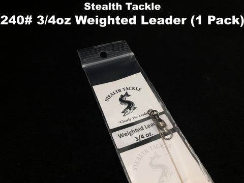 Stealth Tackle - 3/4 oz Solid Wire Weighted Leader (ST240W2)