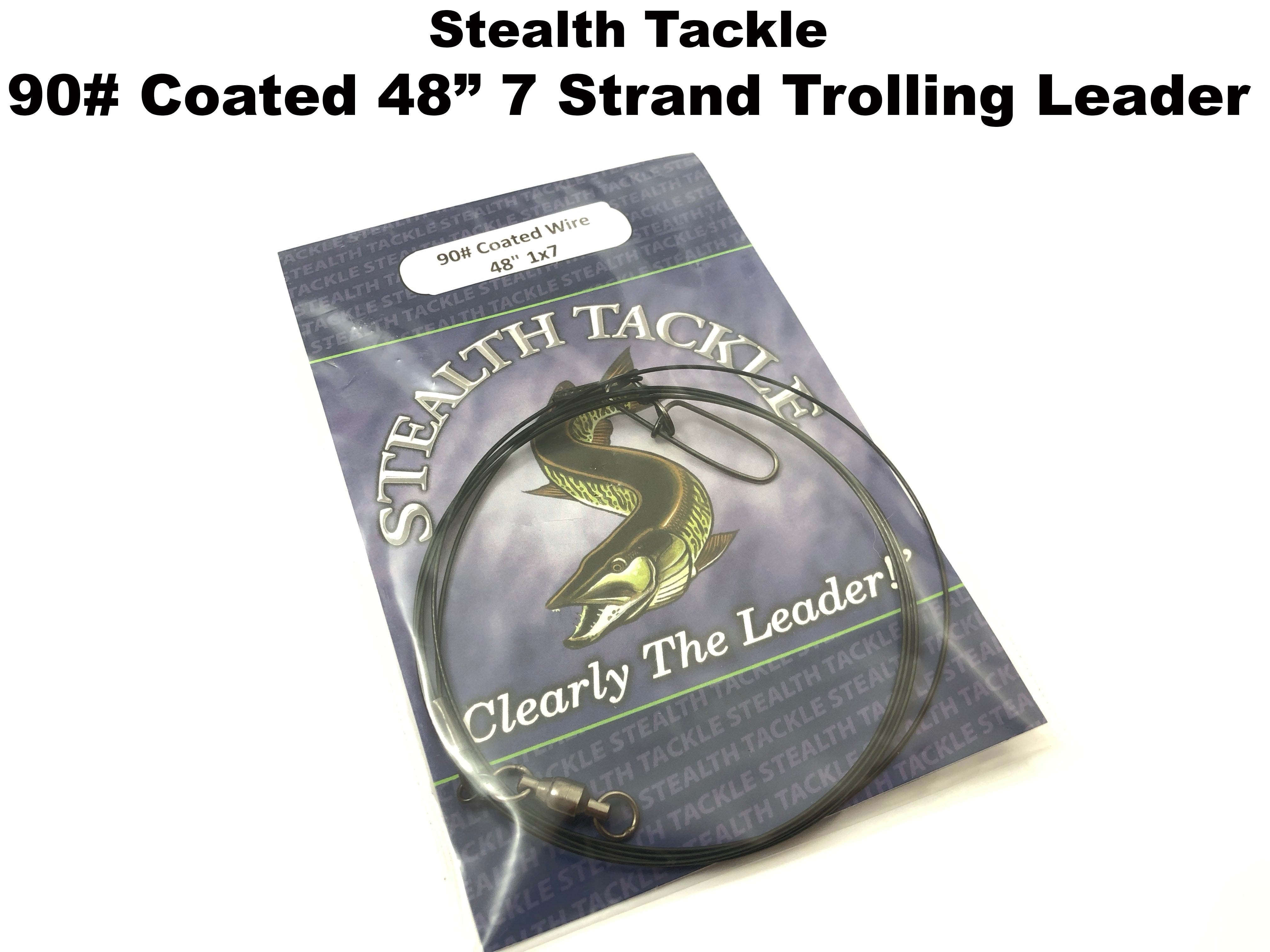 Stealth Tackle - 90# Coated 7 Strand 48 Trolling Leader 1 Pack (ST090 –  Team Rhino Outdoors LLC