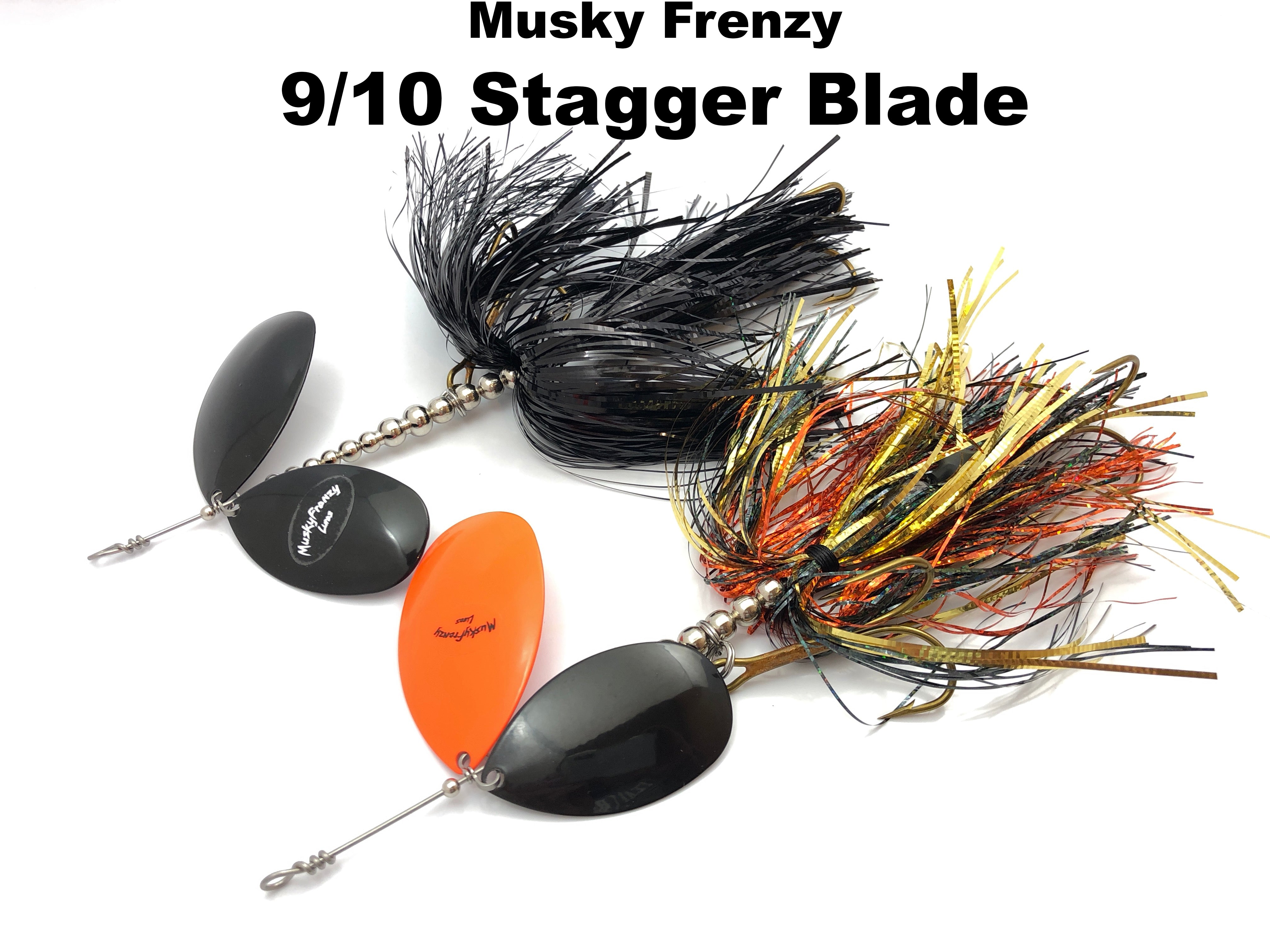 Musky Frenzy Lures 9/10 Stagger Blade – Team Rhino Outdoors LLC
