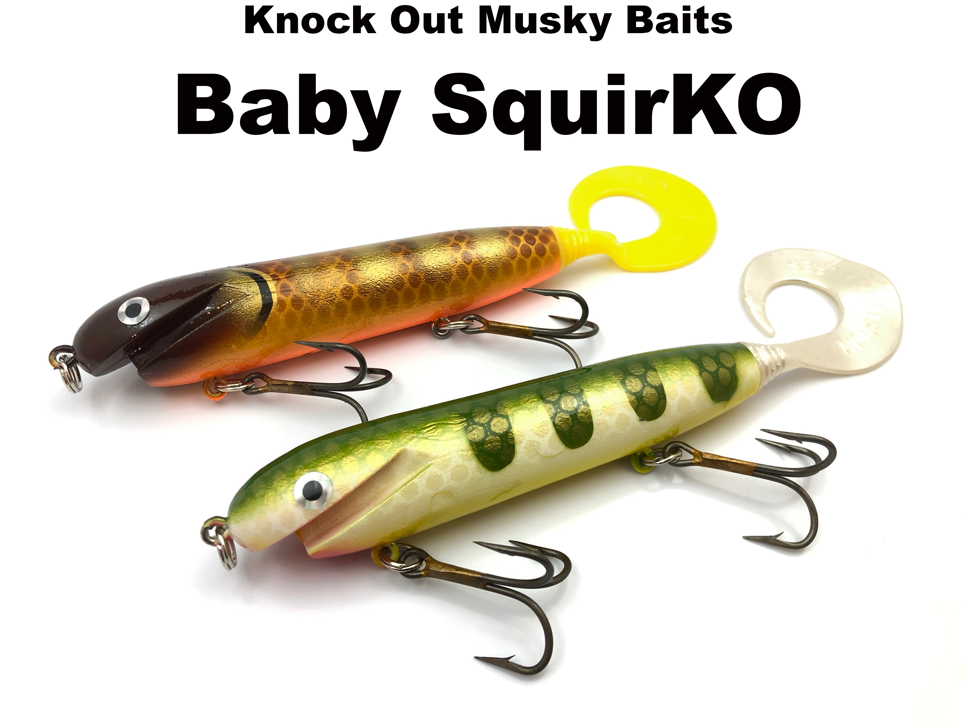 Knock Out Musky Baits Baby SquirKO – Team Rhino Outdoors LLC Knock Out Musky Baits Baby SquirKO – Team Rhino Outdoors LLC