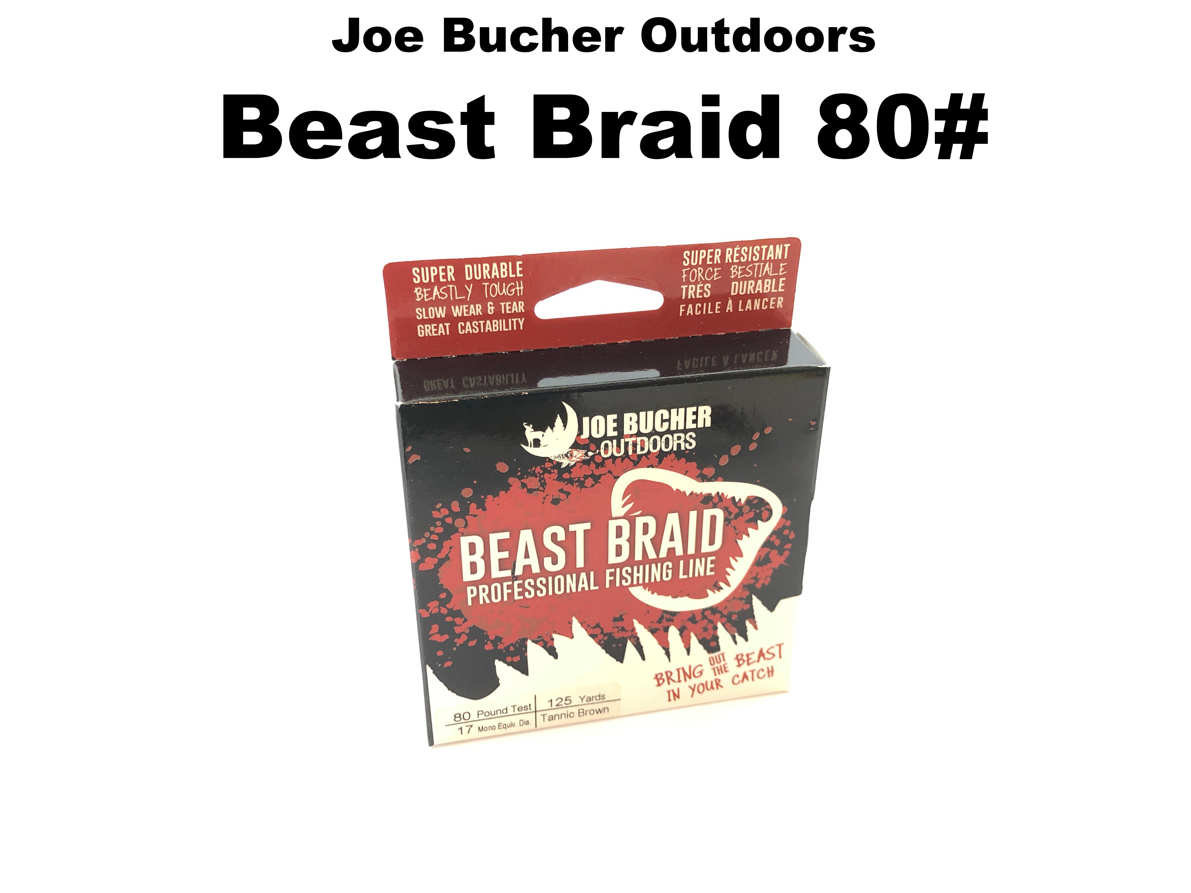 Joe Bucher 80lb Green Bucher Beast Braid - Fishing Lines