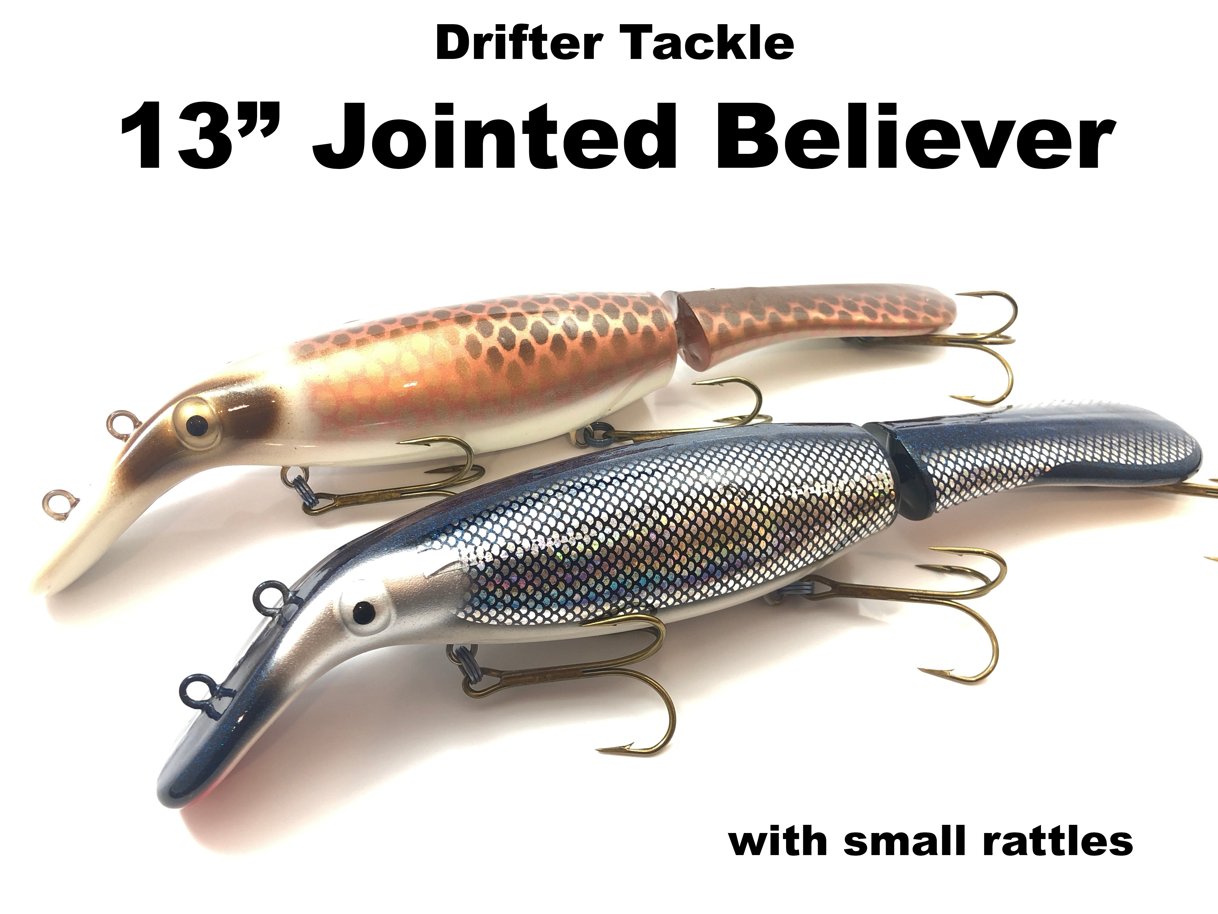 Drifter Tackle 13 Jointed Believer w/small rattles – Team Rhino Outdoors  LLC
