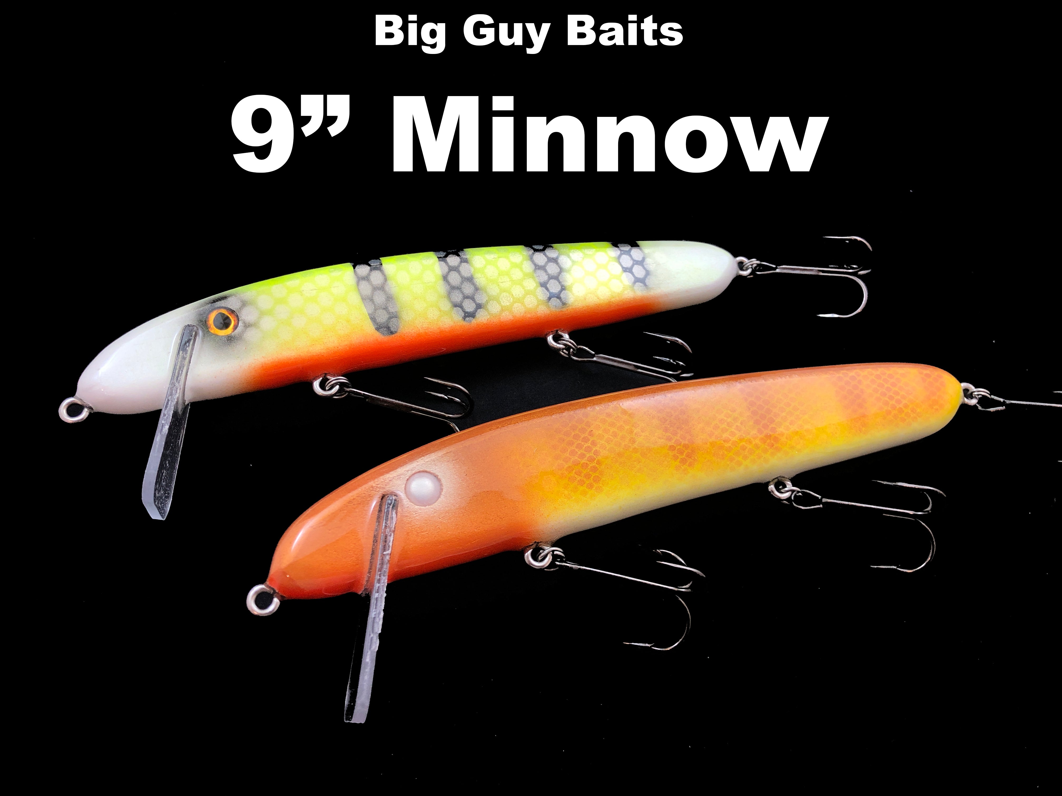 big dudes fishing lure Big Guy Baits 9" Minnow – Team Rhino Outdoors LLC