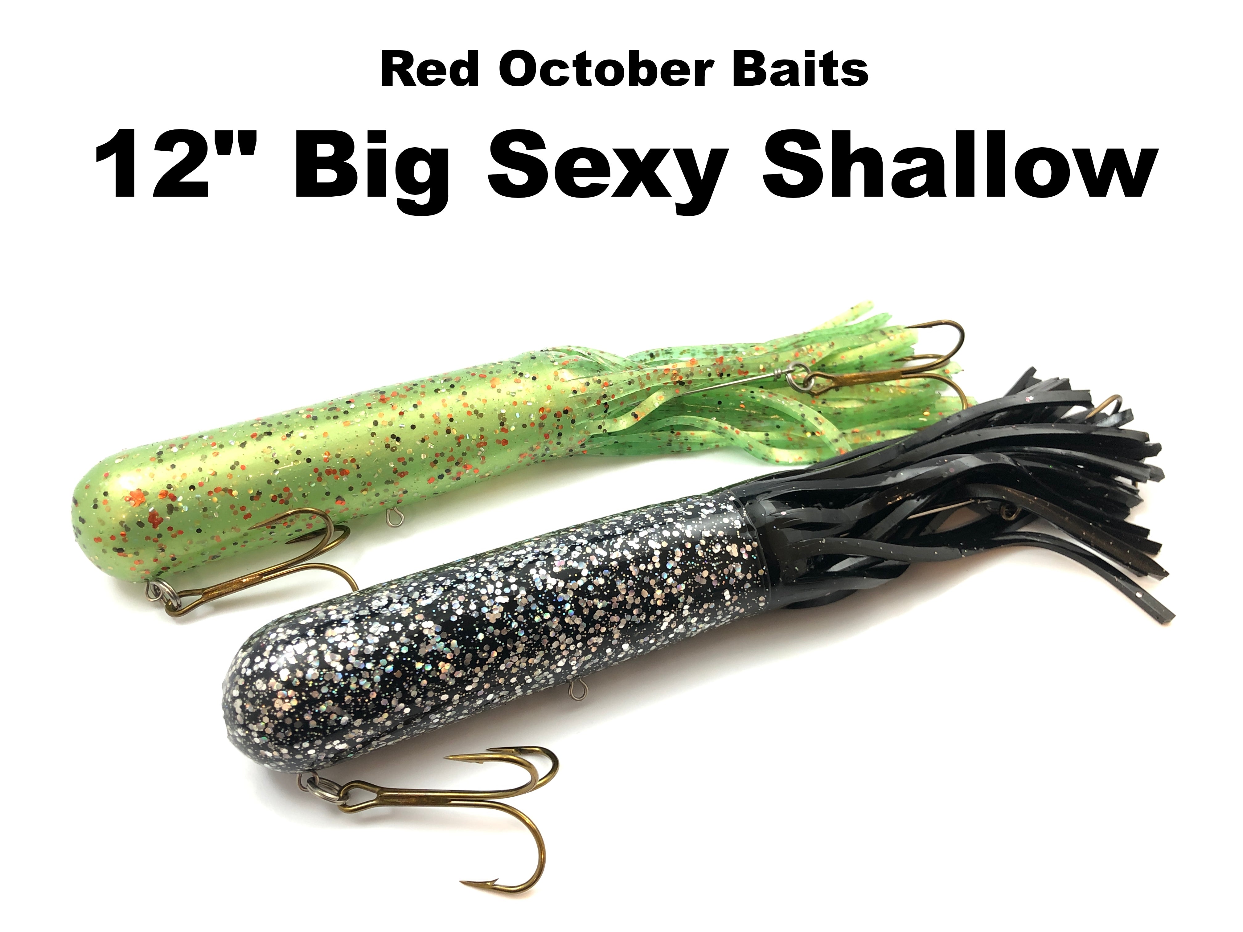 Red October Baits Unrigged 12 Big Sexy Tubes 2 Pack – Team Rhino Outdoors  LLC