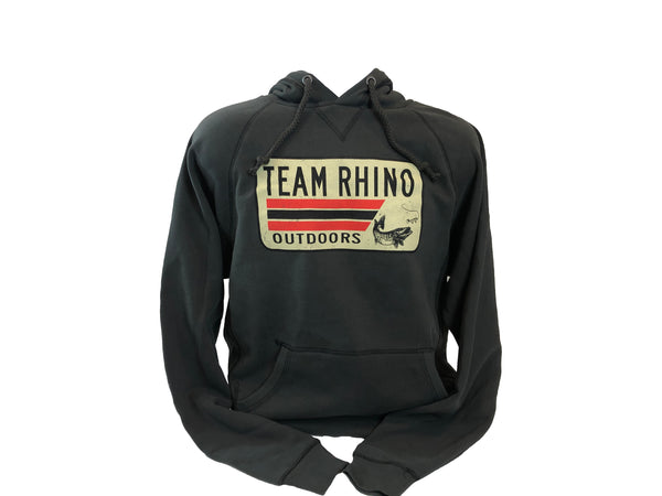 Team Rhino Outdoors - Charcoal License Plate Logo Hoodie