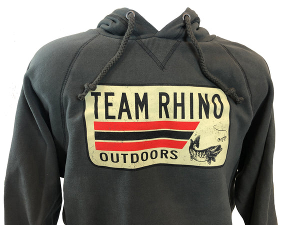 Team Rhino Outdoors - Charcoal License Plate Logo Hoodie