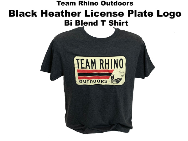 TRO - Black Heather License Plate  Bi Blend T Shirt