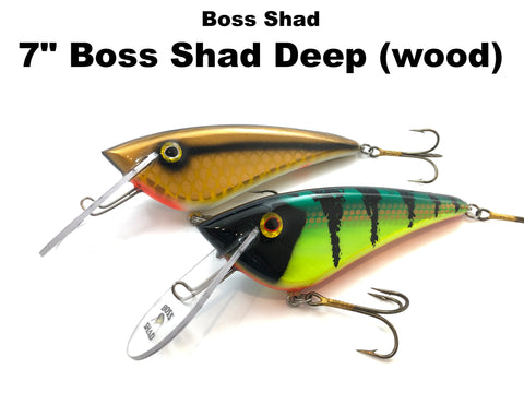 Boss Shad 7" Boss Shad DEEP (wood)