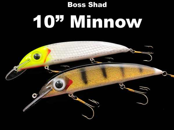 Boss Shad 10" Minnow (wood)