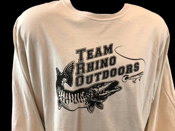 Team Rhino Outdoors  Cappuccino/Black Long Sleeve Classic Logo T