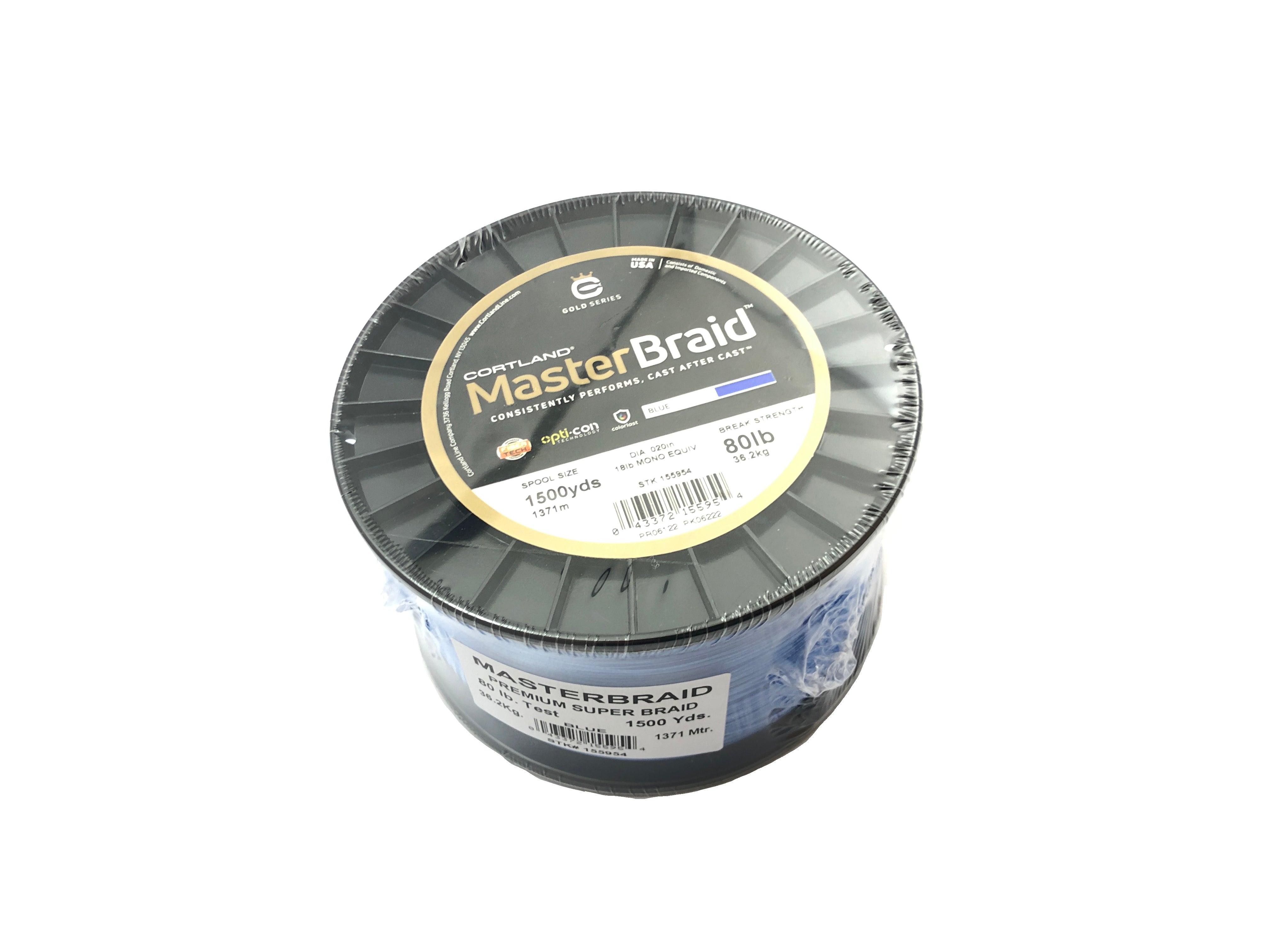 Cortland Master Braid - 50lb - 3500 yd - Yellow - TackleDirect