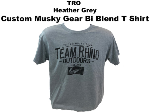 TRO - Heather Grey Custom Musky Gear Bi Blend T Shirt