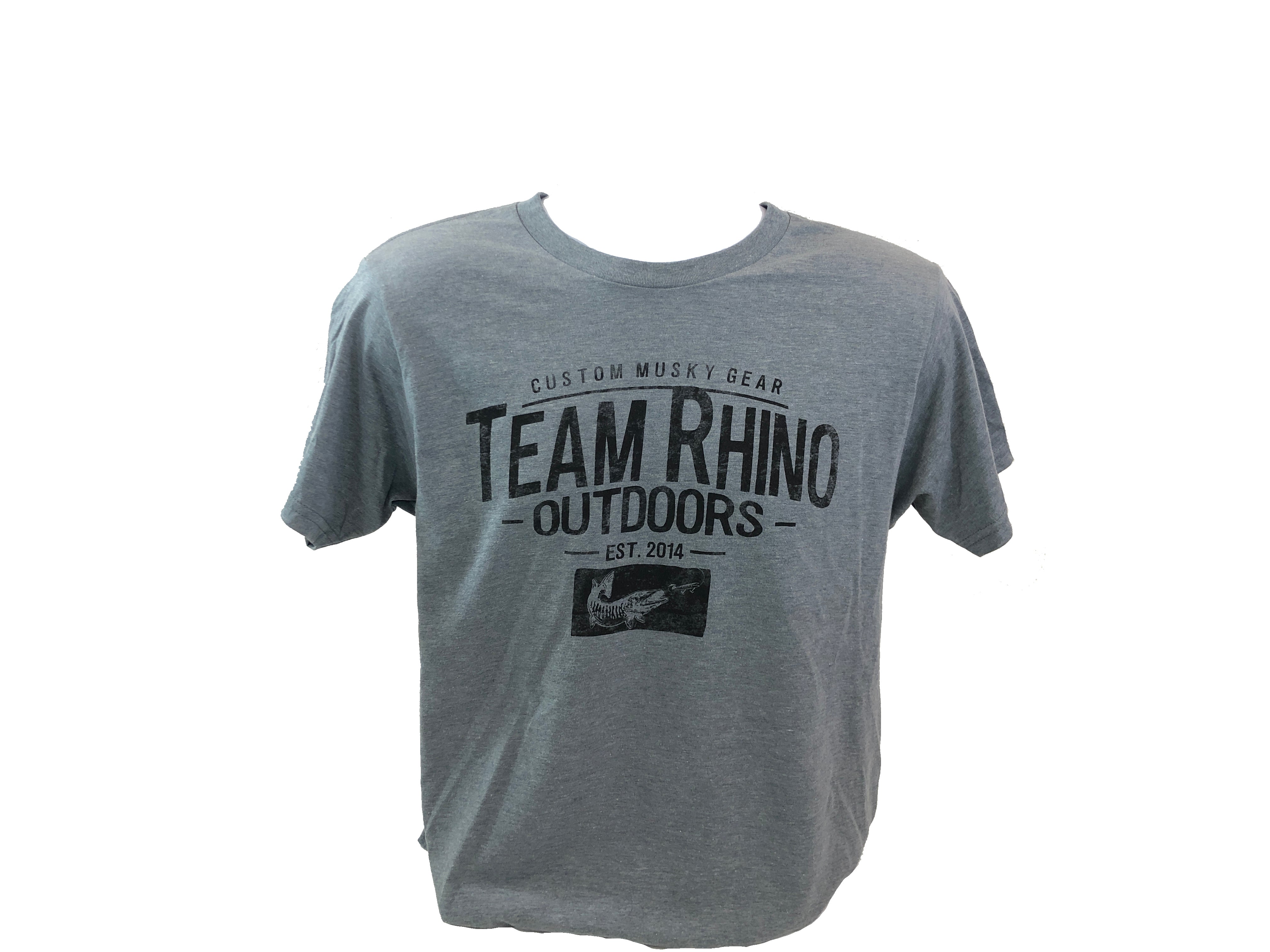 TRO - Heather Grey Custom Musky Gear Bi Blend T Shirt – Team Rhino Outdoors  LLC