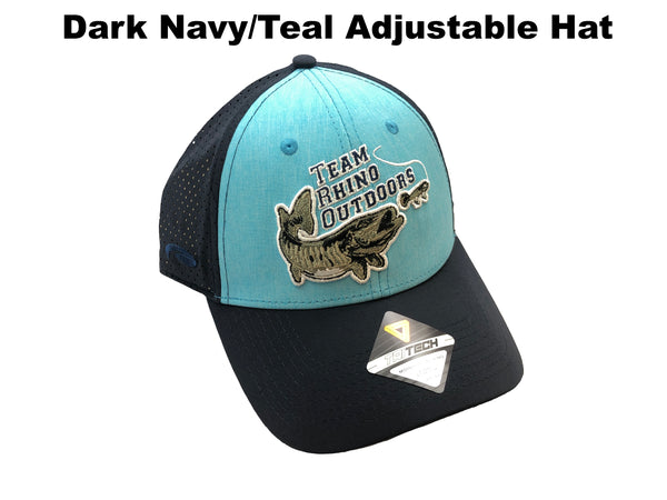 Team Rhino Outdoors Dark Navy/Teal Adjustable Hat