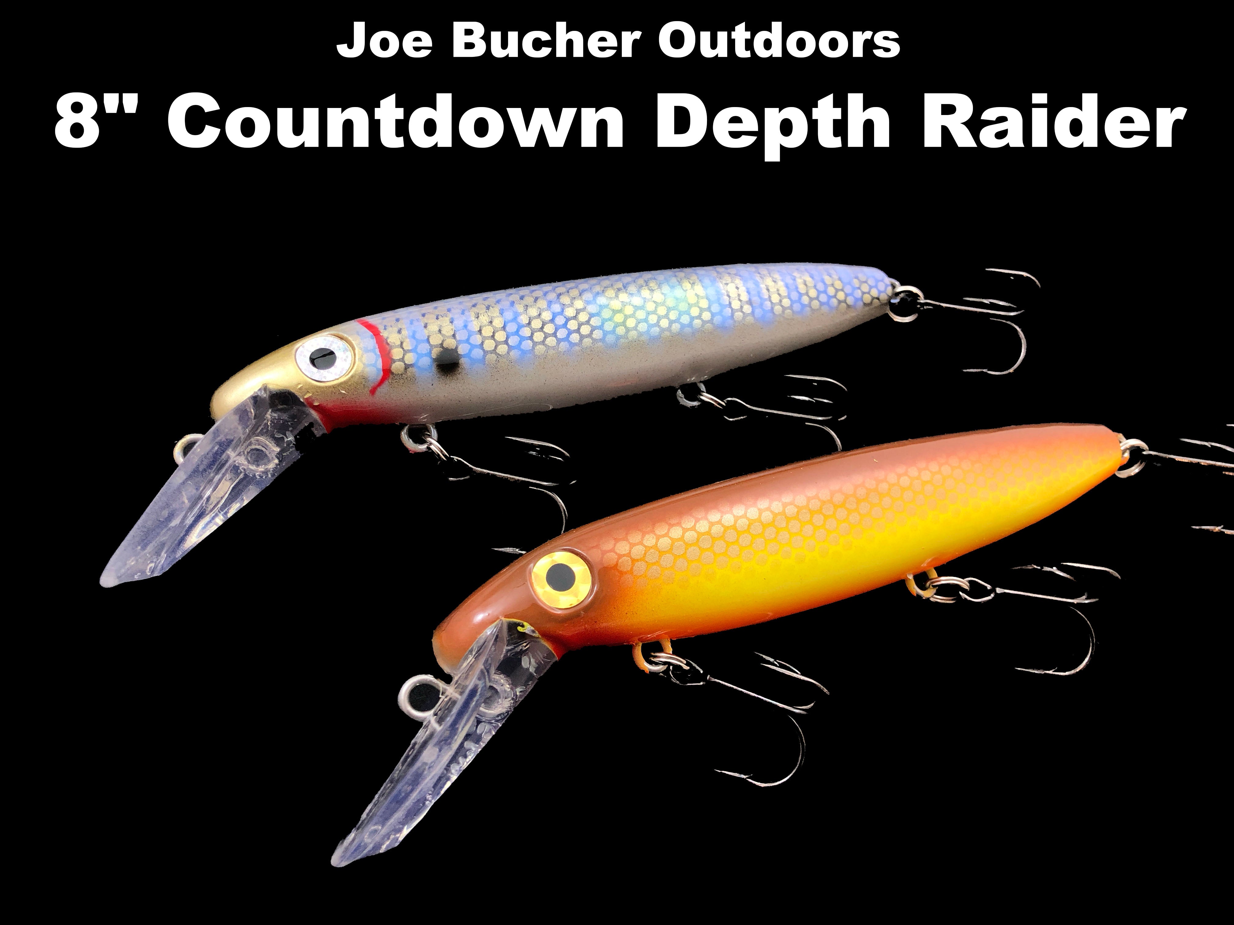 depth raider fishing lures Joe Bucher Outdoors 8" COUNTDOWN Depth Raider – Team Rhino Outdoors LLC