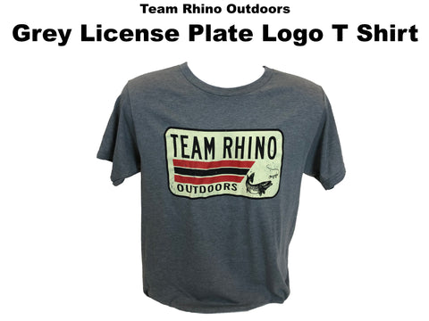 TRO - Heather Grey License Plate  Bi Blend T Shirt