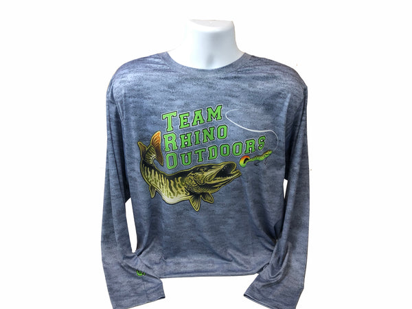 TRO - Grey/Lime Logo Long Sleeve Performance T (Small Only)