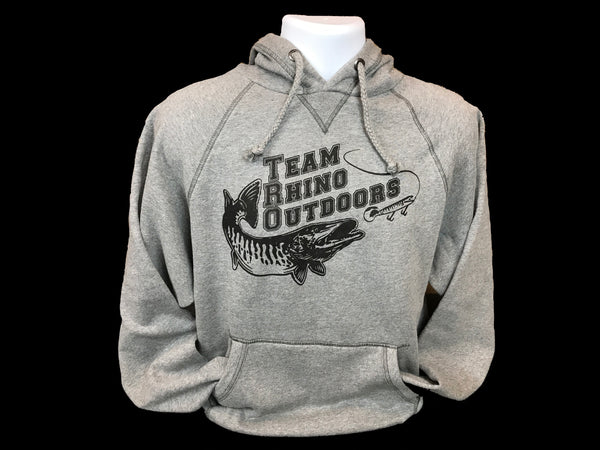Team Rhino Outdoors - Gunmetal/Black Sanded Fleece Hoodie