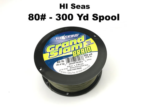 Hi Seas 80# Grand Slam Braid 300 yd Spool