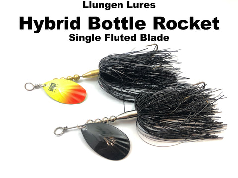 Llungen Lures Hybrid Bottle Rocket Single Fluted Blade