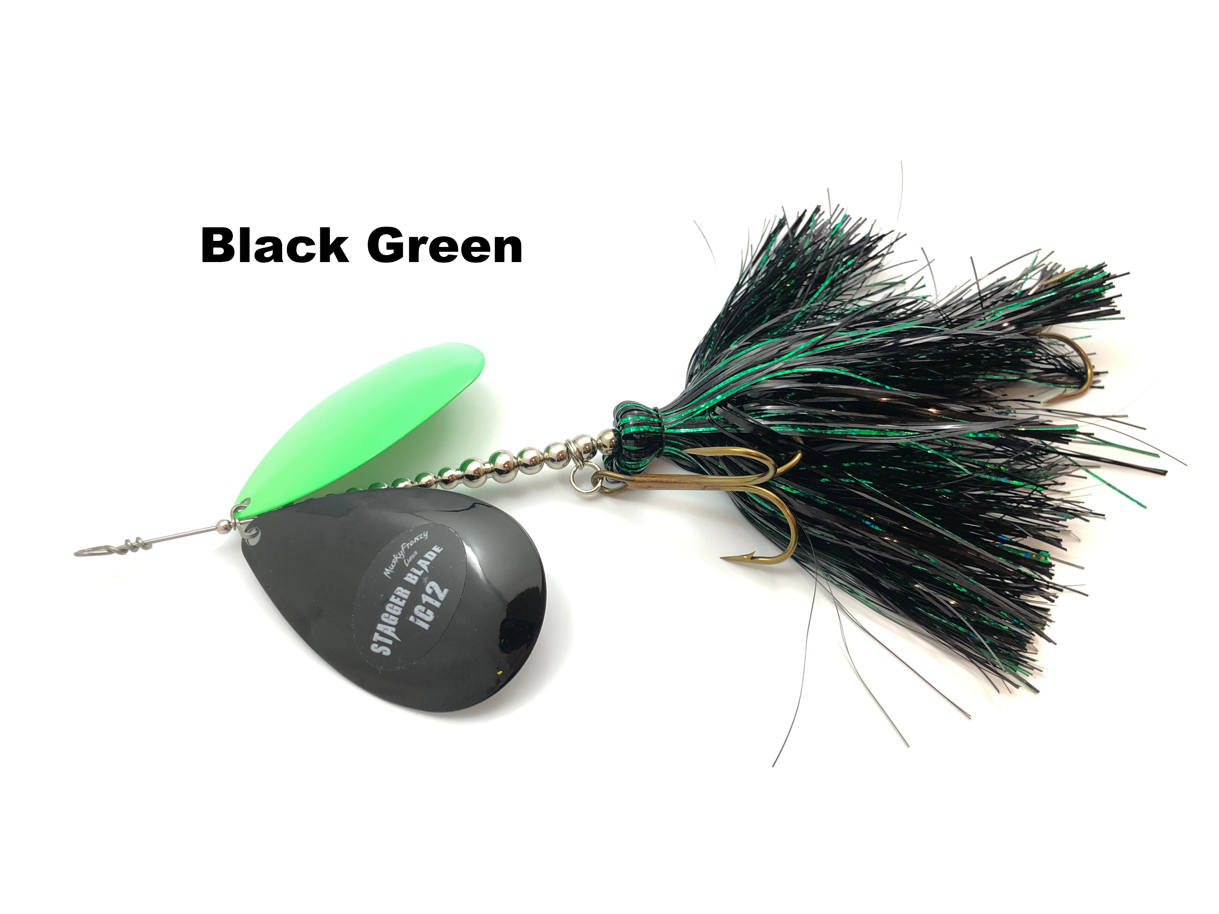 copper delta blades for musky fishing lures Musky Frenzy Lures IC12 Stagger Blade – Team Rhino Outdoors LLC