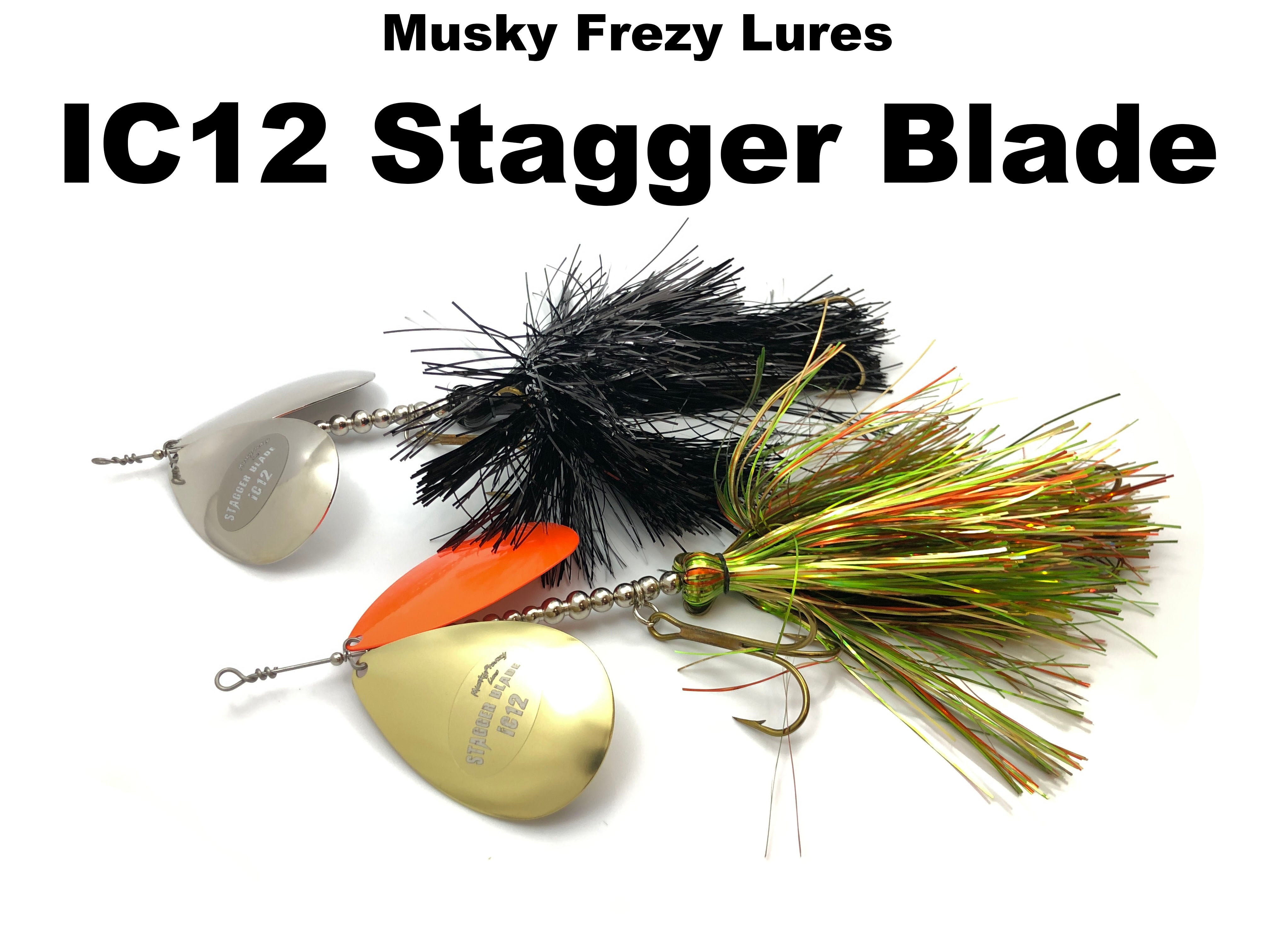 Musky Frenzy Lures NEW IC12 Stagger Blade – Team Rhino Outdoors LLC