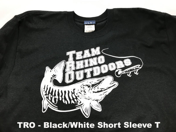 Team Rhino Outdoors  Black/White Short Sleeve Classic Logo T