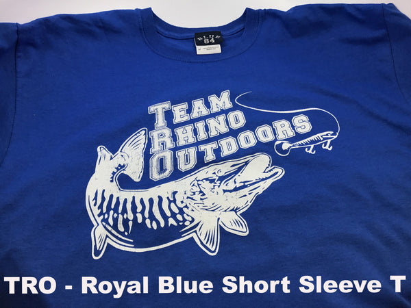 Team Rhino Outdoors - Royal Blue/White Short Sleeve Classic Logo T