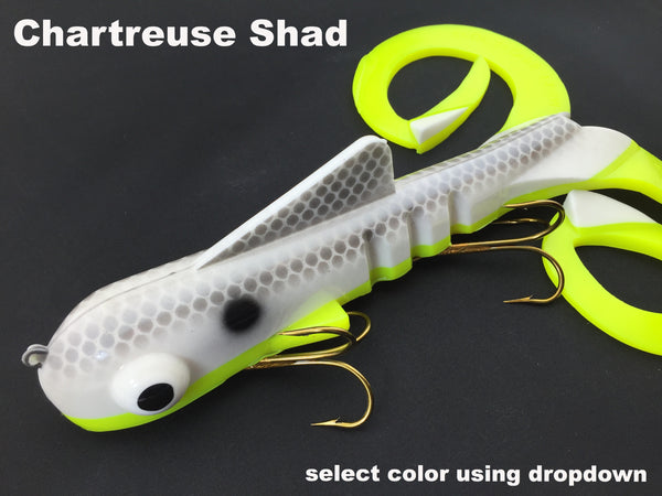 Musky Innovations Magnum Double Dawg - Chartreuse Shad